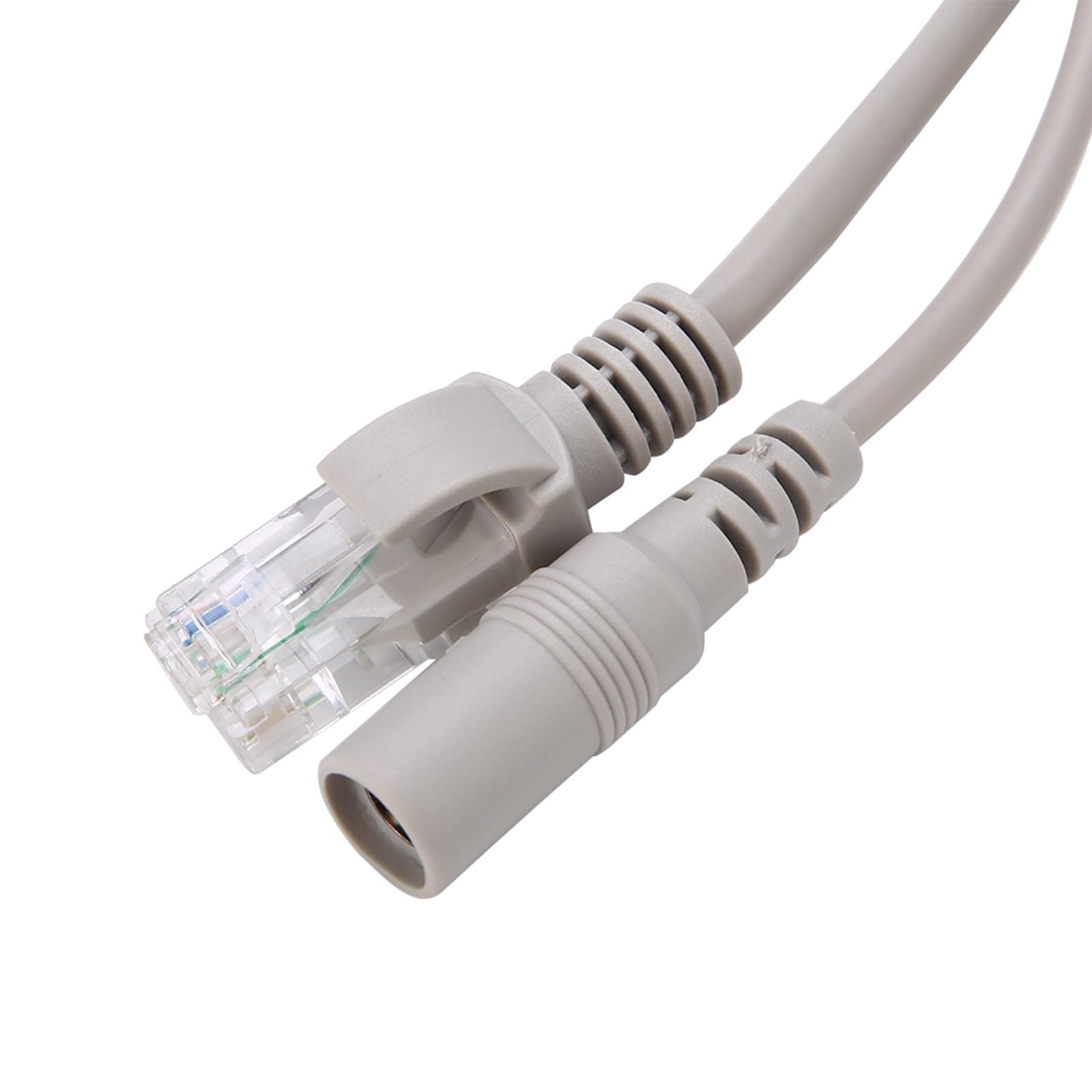 Câble de Surveillance RJ45 avec Alimentation DC, Compatible Caméras IP et Systèmes NVR, 10/100Mbps, pour Installation Intérieure et Extérieure