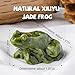 Natural Crystal Rough Stone Frog Carving Piece Xiuyan Jade Frog Wealth-Attracting Ornament Crystal Handicraft Table Decoration Ornament (One-PCS)