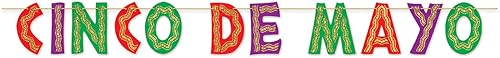 Accesorio de fiesta con purpurina Cinco De Mayo Streamer (1 unidad) (1/paquete)