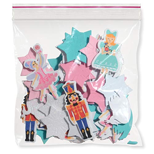 Universal Packaging 6 X 6 Inch Zip Top Resealable Clear Poly Plastic Storage Bags, 2.0 Mil, Reclosable, Ziplock, Zipper Lock Seal Travel Baggies (100 Bags) #TOP6