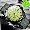 Obelunrp Glow In The Dark Watch, Quartz Watch with Nylon Strap & Date Display, Unisex Military Watches, Luminous Fashion Watch for Men Women #1