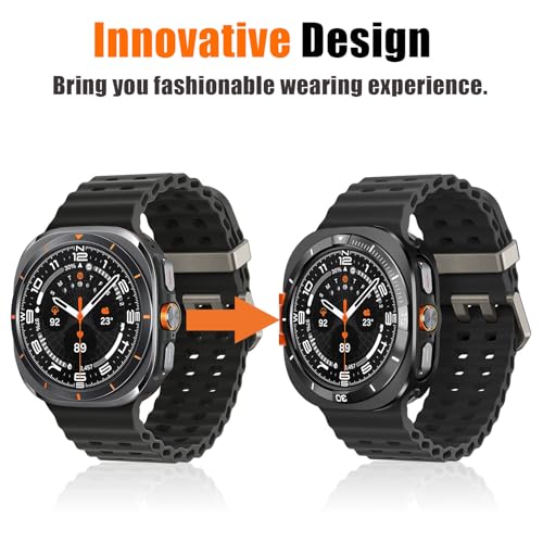 Carcasa de metal para Galaxy Watch Ultra 47mm, protector robusto con acabado premium 3