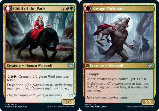 Magic the Gathering - Child of The Pack  Savage Packmate (234) - Innistrad Crimson Vow