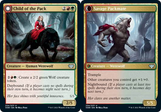Magic: the Gathering - Child of The Pack // Savage Packmate (234) - Innistrad: Crimson Vow