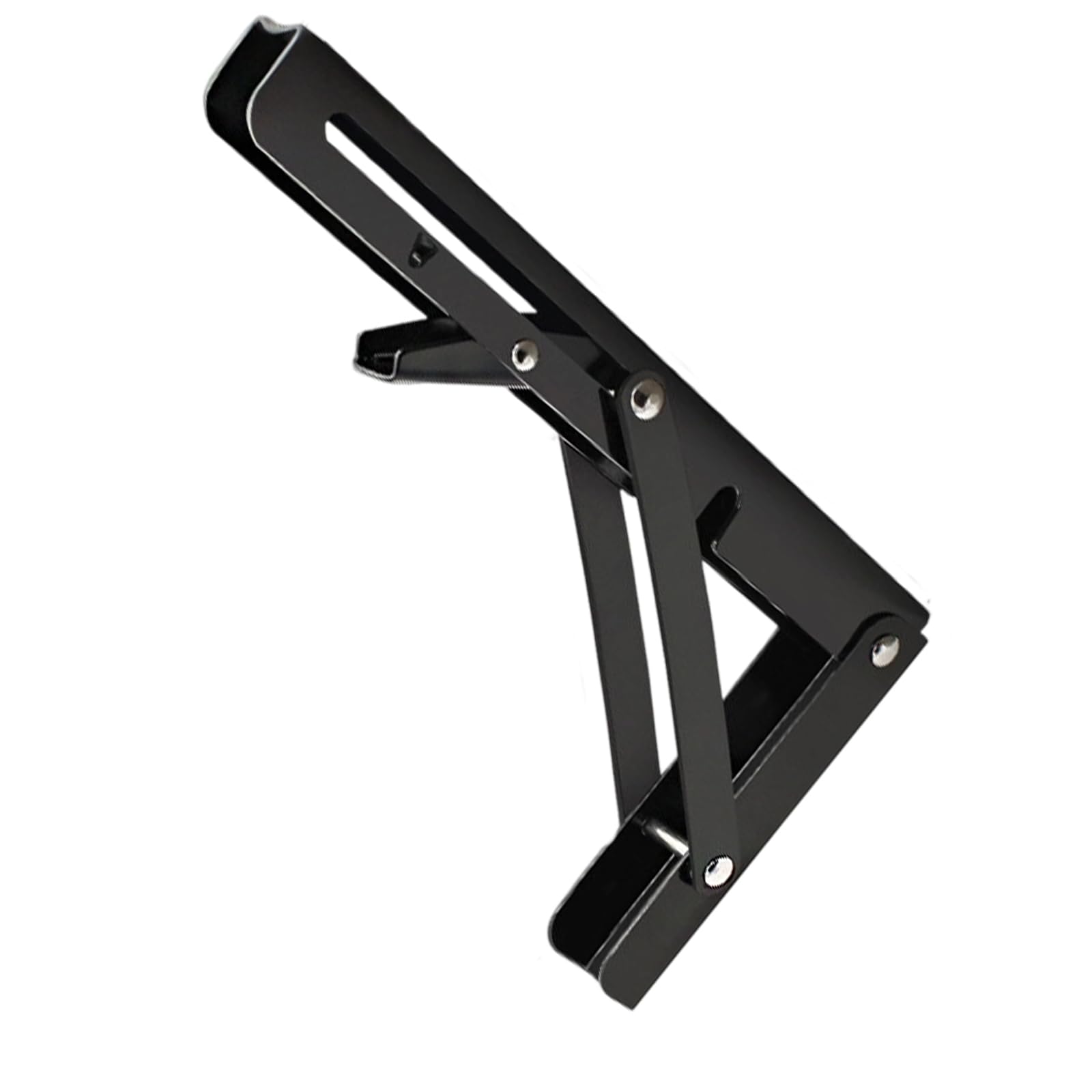Stainless Steel Foldable Wall Shelf Bracket Floating Triangular Brackets Wall Mounted Space Saving Storage Shelf Stainless Steel Foldable Bracket