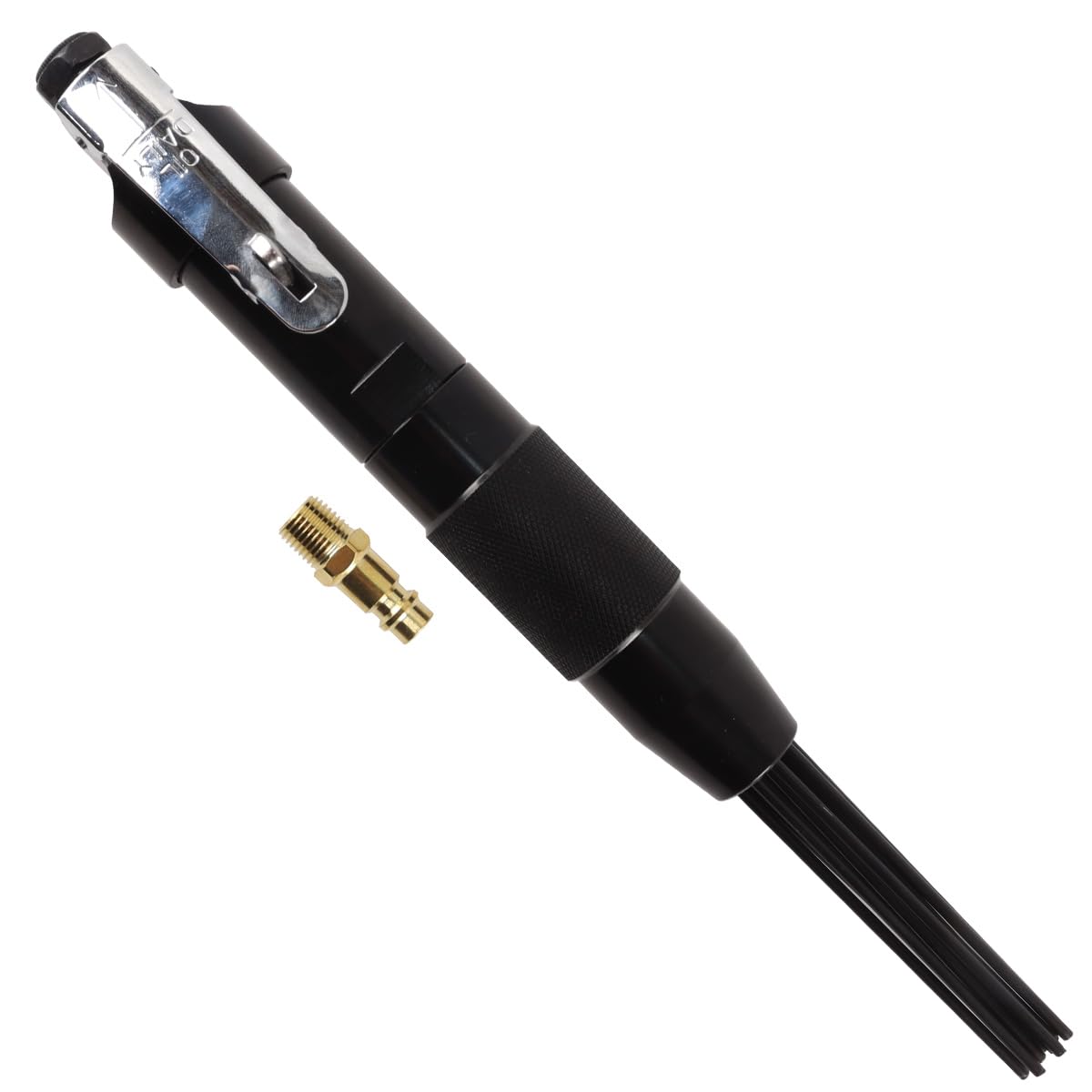 Mini removedor de óxido neumático con Aguja desincrustadora, 12 Agujas de Acero de 3 mm, 4000 RPM, 4,0 cfm, 90 PSI, Limpiador de escoria de Soldadura neumático para Espacios reducidos.