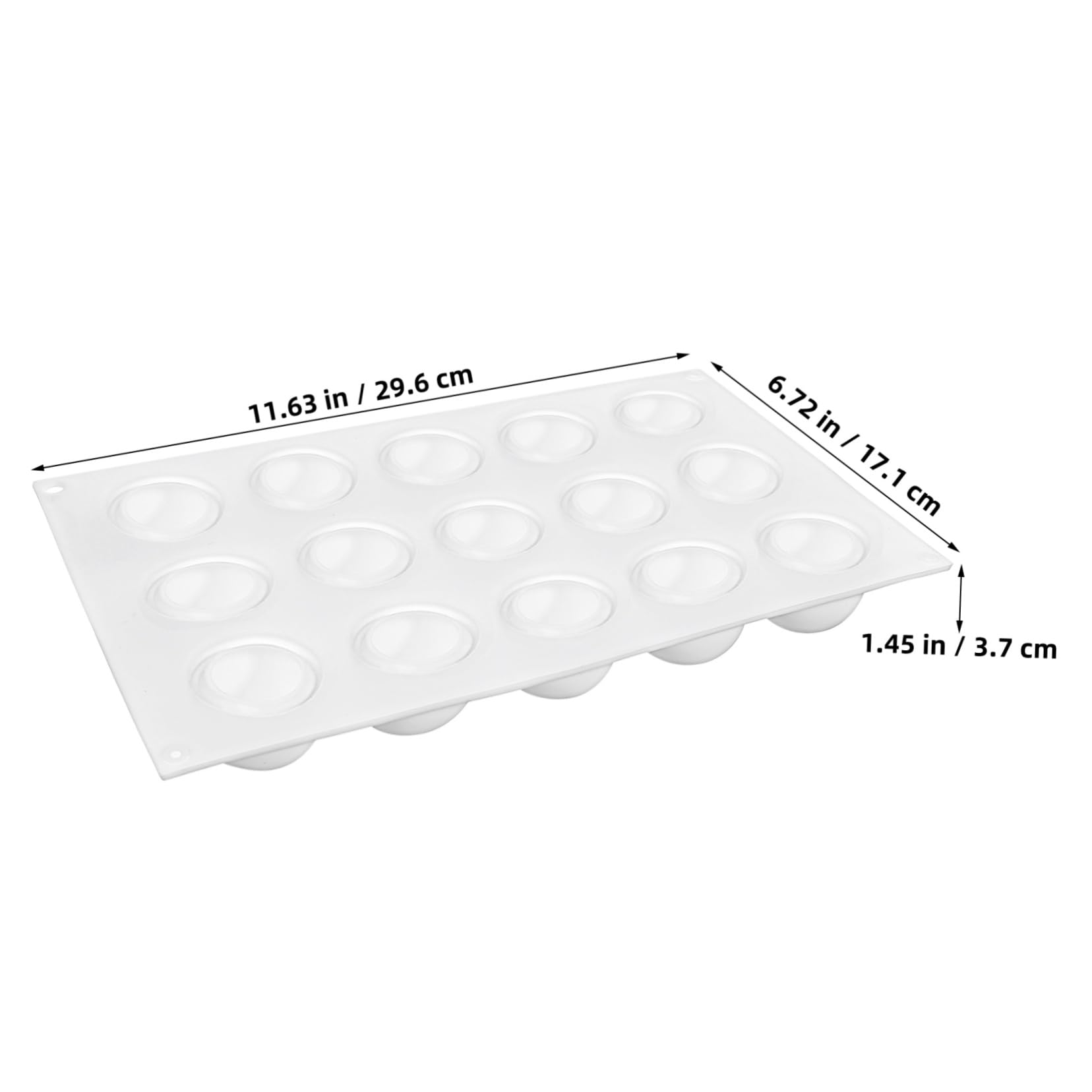 POPETPOP 2pezzi Stampi in Silicone Forma Tartufo Stampo Per Mousse e Cioccolato Rotondo Per Dessert e Torta Accessorio Per e Cottura Al Forno