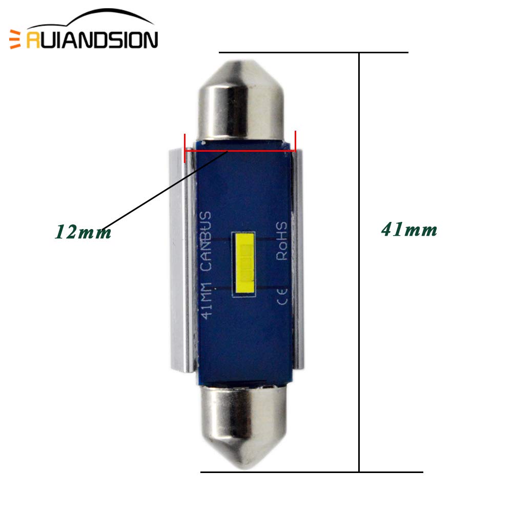 Ruiandsion 2 stks 44 MM LED Festoon lampen Foutloos