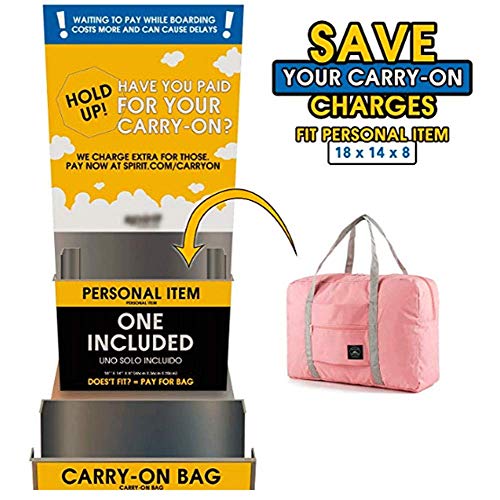 2 Pack Foldable Travel Duffel Bags - Carry On Weekender Overnight Hospital Tote Gym Bag with Toiletry Bag, Women4