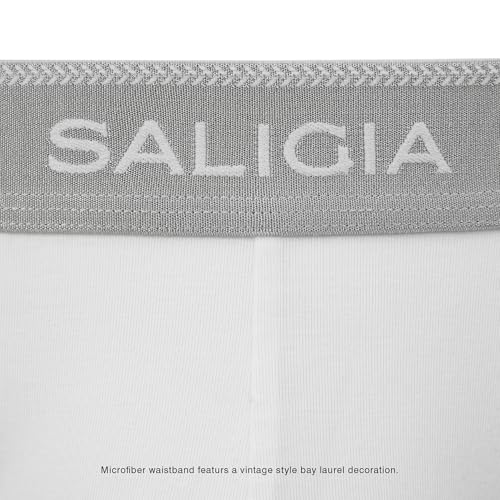 SALIGIA Retro Classic Men's Briefs - Premium Cotton Men's Underwear Pack with Breathable and Supportive Double-Layered Pouch2