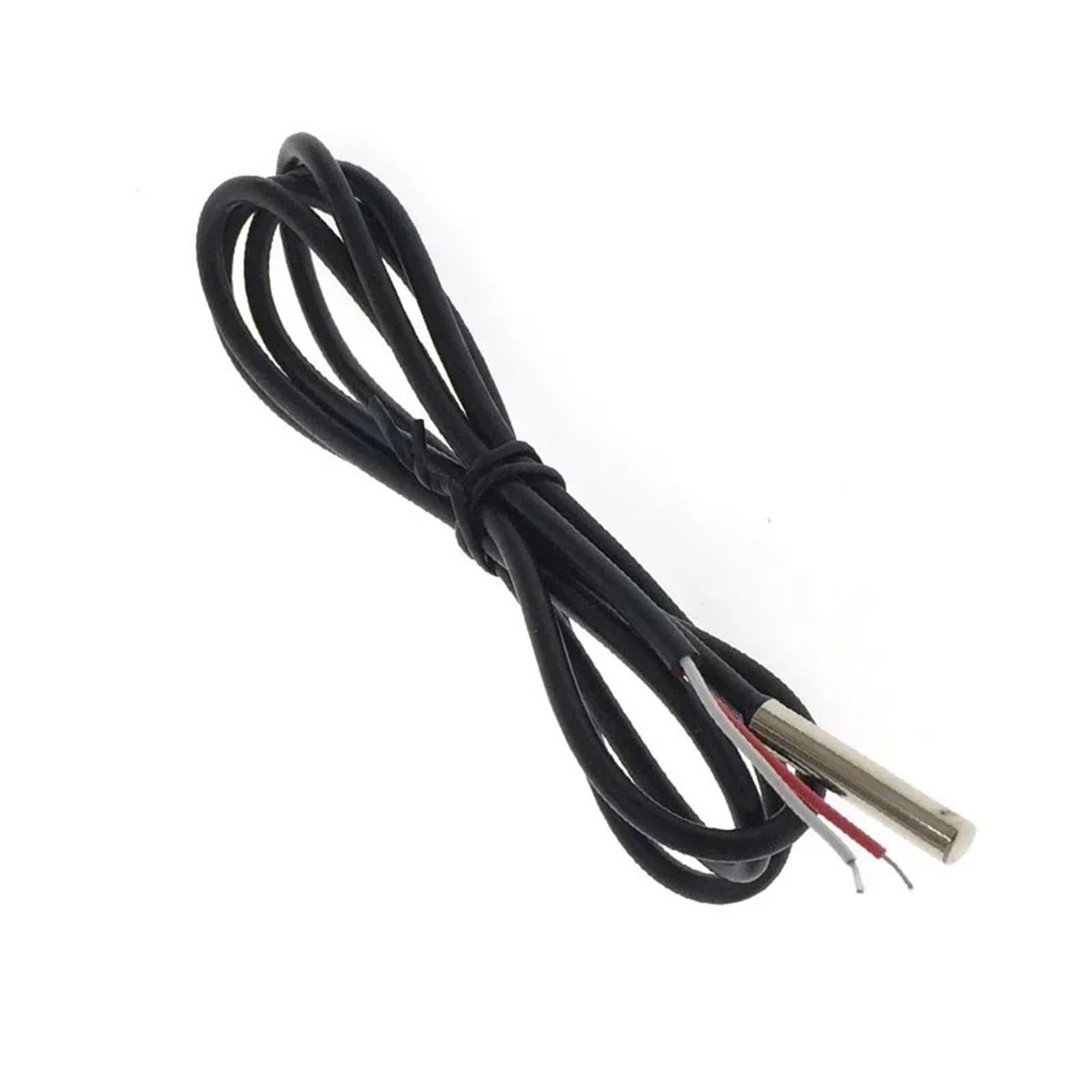 10 Uds Sensor de temperatura 10k B3950 línea de funda 5x25 sonda cilíndrica impermeable longitud de medición de aire 1 M termistor NTC(10K B3950 L1M TIN)