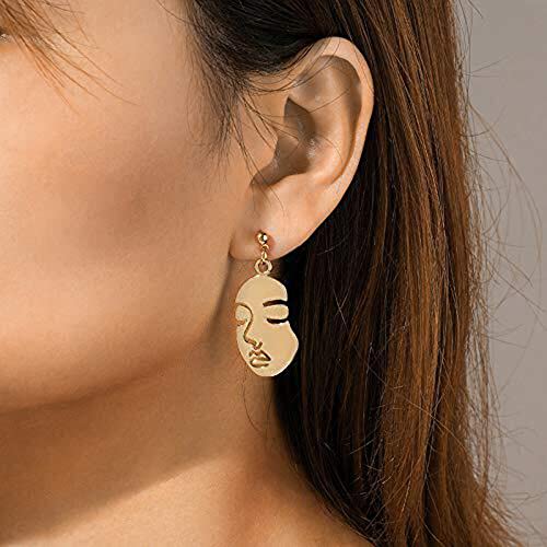 Aesthetic Star & Moon Drop Earrings - Cute & Cool Design for Girls & Women2