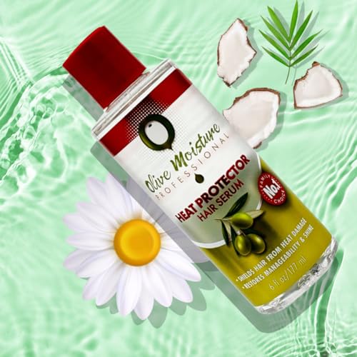 Olive Moisture Professional Heat Protector Hair Serum, 6 Oz - Image 7