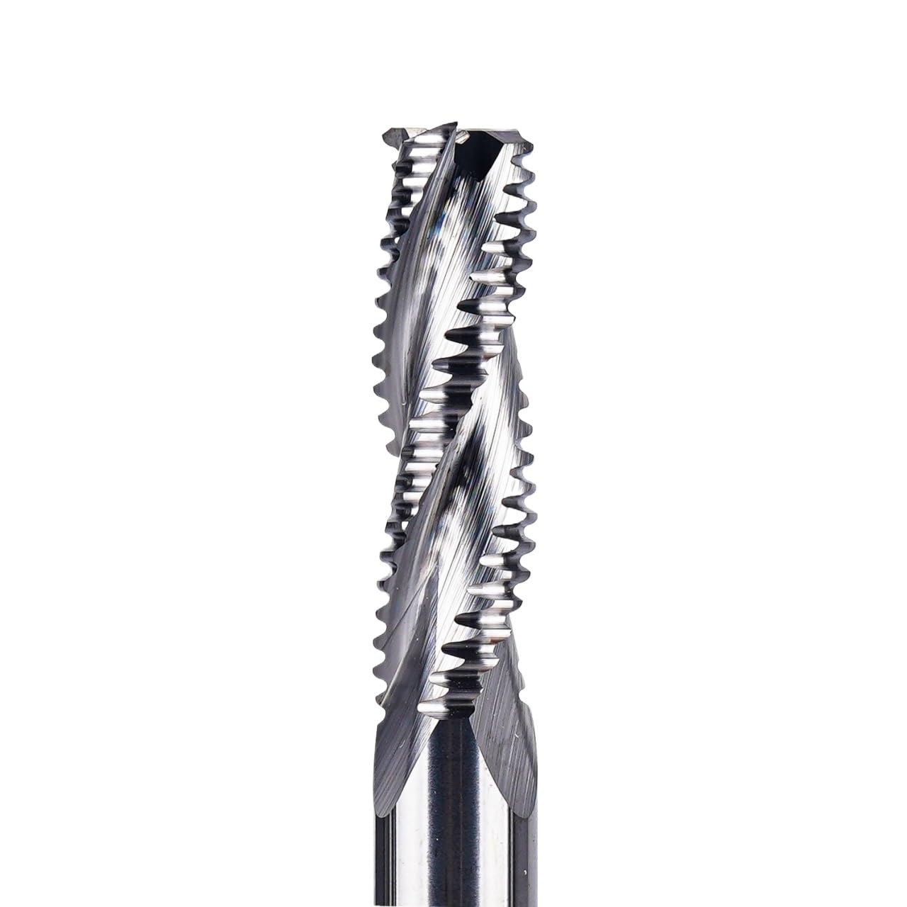 Fraise d'ébauche carbure monobloc 3 cannelures tige 4mm à 12mm bois