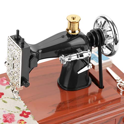 Caja de música para coser, caja de música vintage, mini caja de música, para máquina de coser, caja de música, decoración del hogar, caja de costura