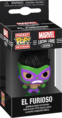 Funko- Pop Keychain Marvel Luchadores Hulk Juguete coleccionable, Multicolor (53892)