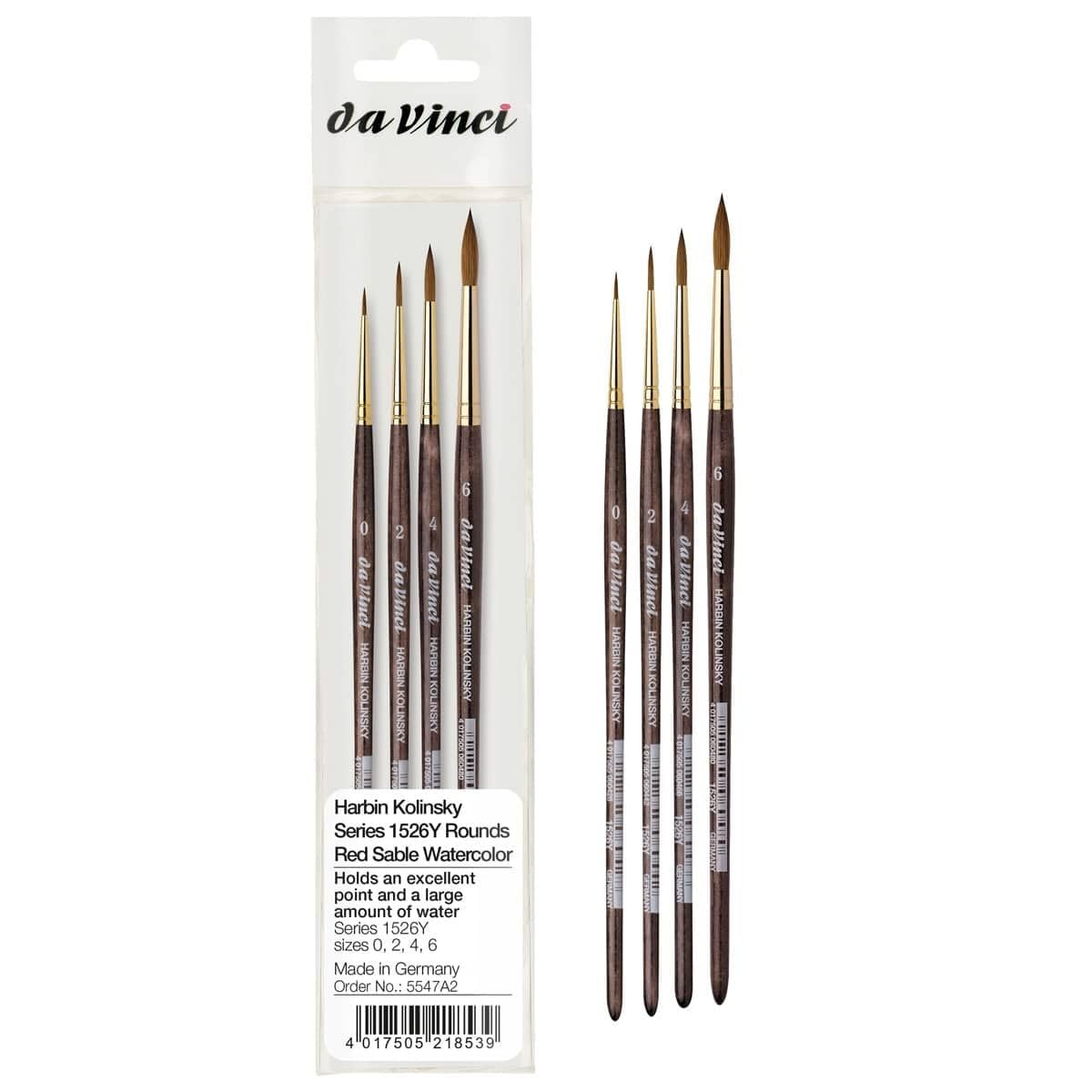 Amazon.com: da Vinci Watercolor Brush Set 5547A2 - Harbin Kolinsky