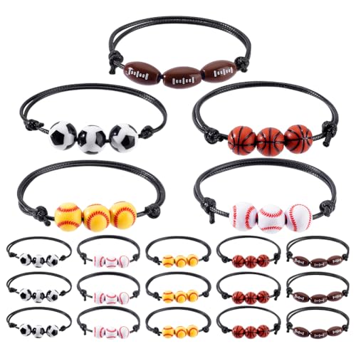 Bracelets de sport en corde tressée tennismen et footballeurs réglables