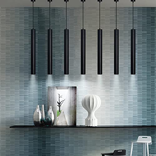 Elegante lámpara LED moderna negra de diseño minimalista con acabado sofisticado 5