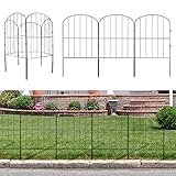 PLEGABLE, LLEVABLE Y FÁCIL DE ALMACENAR: la cerca de acero para patio SARSTRY es plegable y se pliega para facilitar el almacenamiento. La valla de barrera para jardín SARSTRY para perros es móvil y extraíble. No hay herramienta adicional para quitar esta cerca de alambre temporal para que las mascotas puedan reinstalar en otra ubicación. Simplemente despegue los pies con púas de este borde de jardín de flores del suelo donde encontrará este huerto