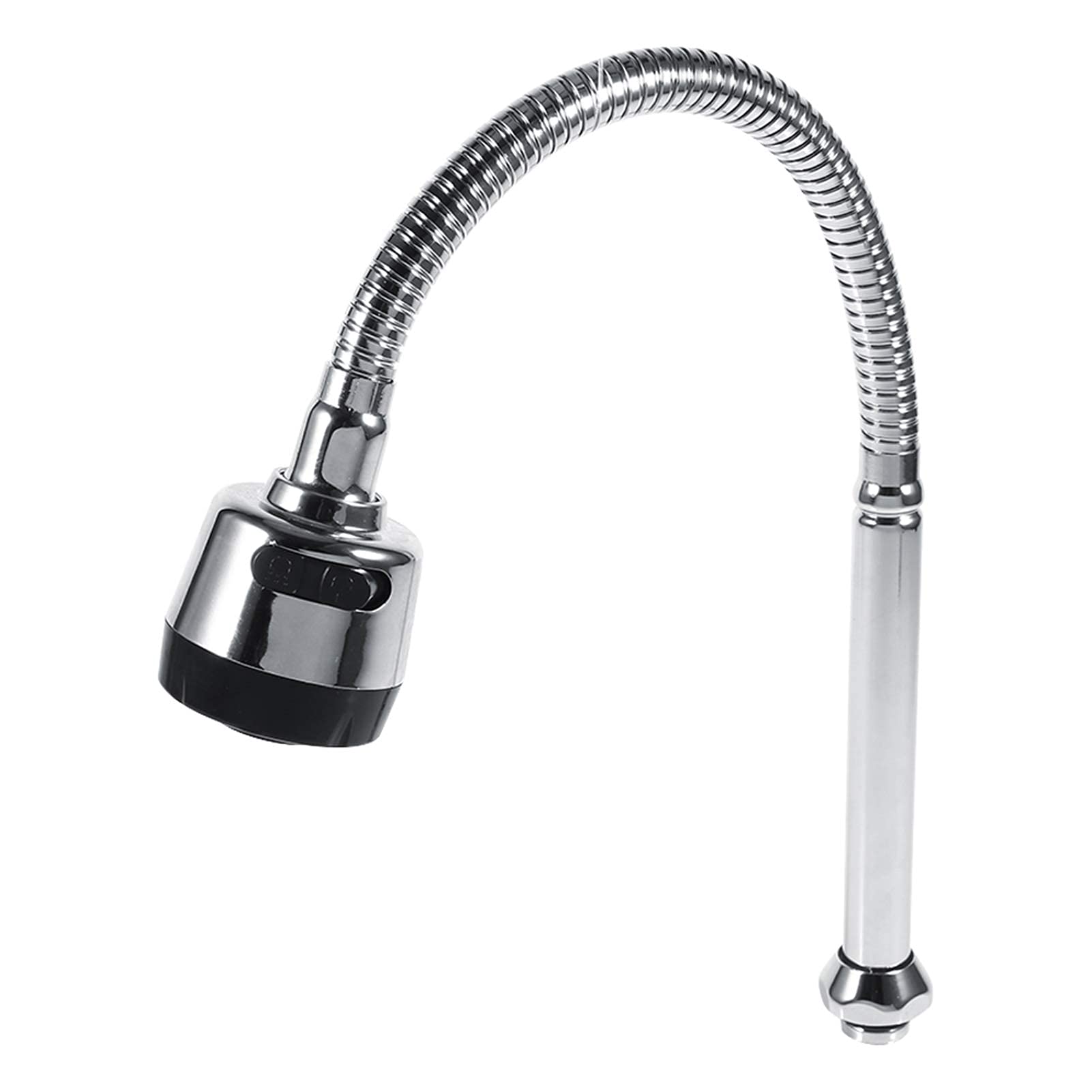 Kuuleyn Kitchen Faucet Telescopic 304 Stainless Steel Rotating Spout Kitchen Sink Faucet Fittings Corrosion Resistant Single Handle Connection Suitable for Household Sinks
