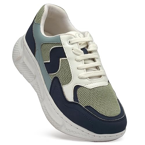 Image of SOLETHREADS Truffle Women Sneaker|Soft Cushioned Insole|Chunky Sole|Lightweight|Comfortable|Stylish|Outdoor|Indoor Party|Anti-Skid|Dynamic Feet Support|Arch Support|Regular Wear|Casual Shoes|Everyday