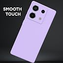 Pikkme Redmi Note 13 Pro 5G Back Cover Camera Protection Shockproof Soft Matte Silicone Back Case for Redmi Note 13 Pro 5G (Purple) gallery image