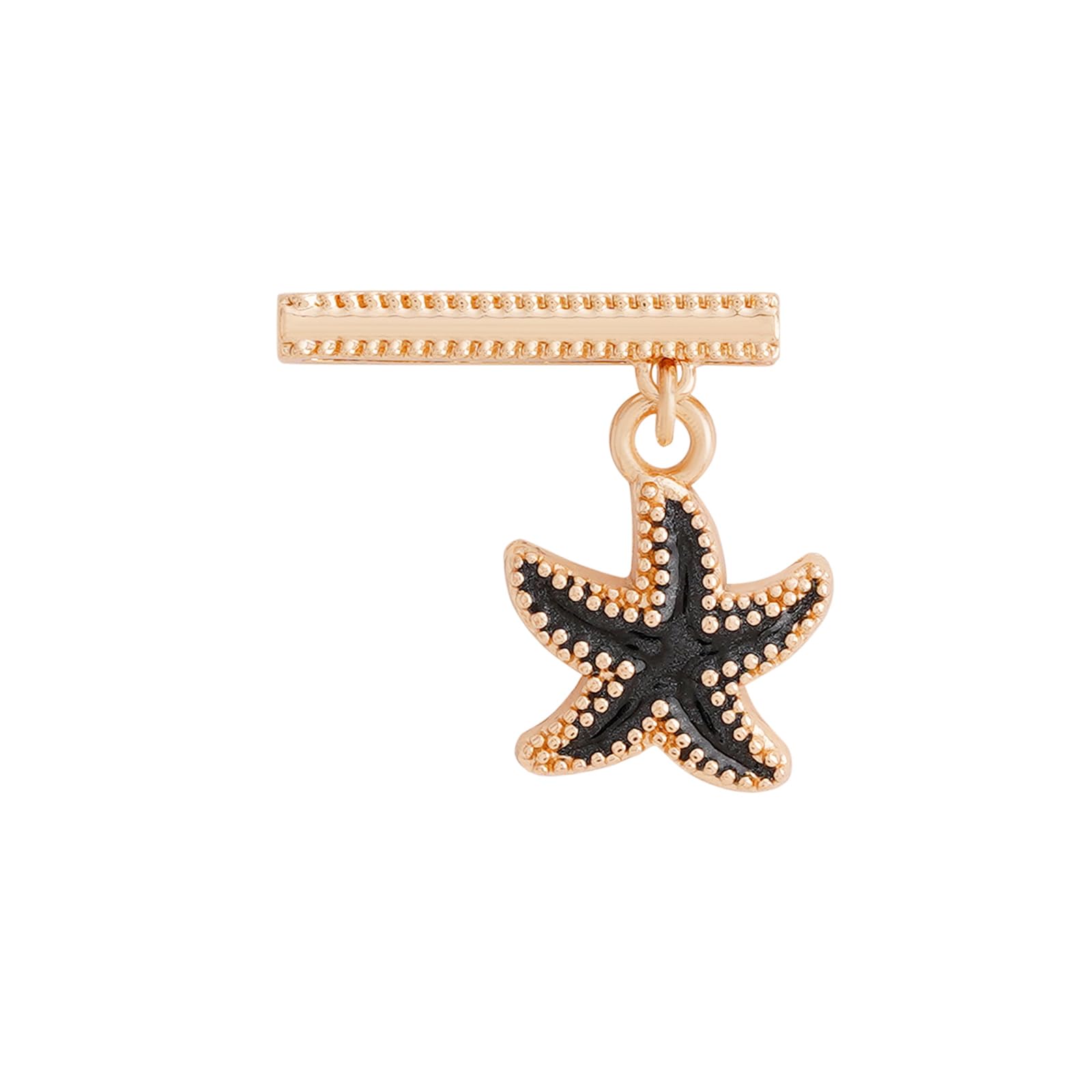 Joker & Witch Womens Sea Star Gold & Black Pin Watch Charm (B0CKHLR2MB) Amazon Price History, Amazon Price Tracker