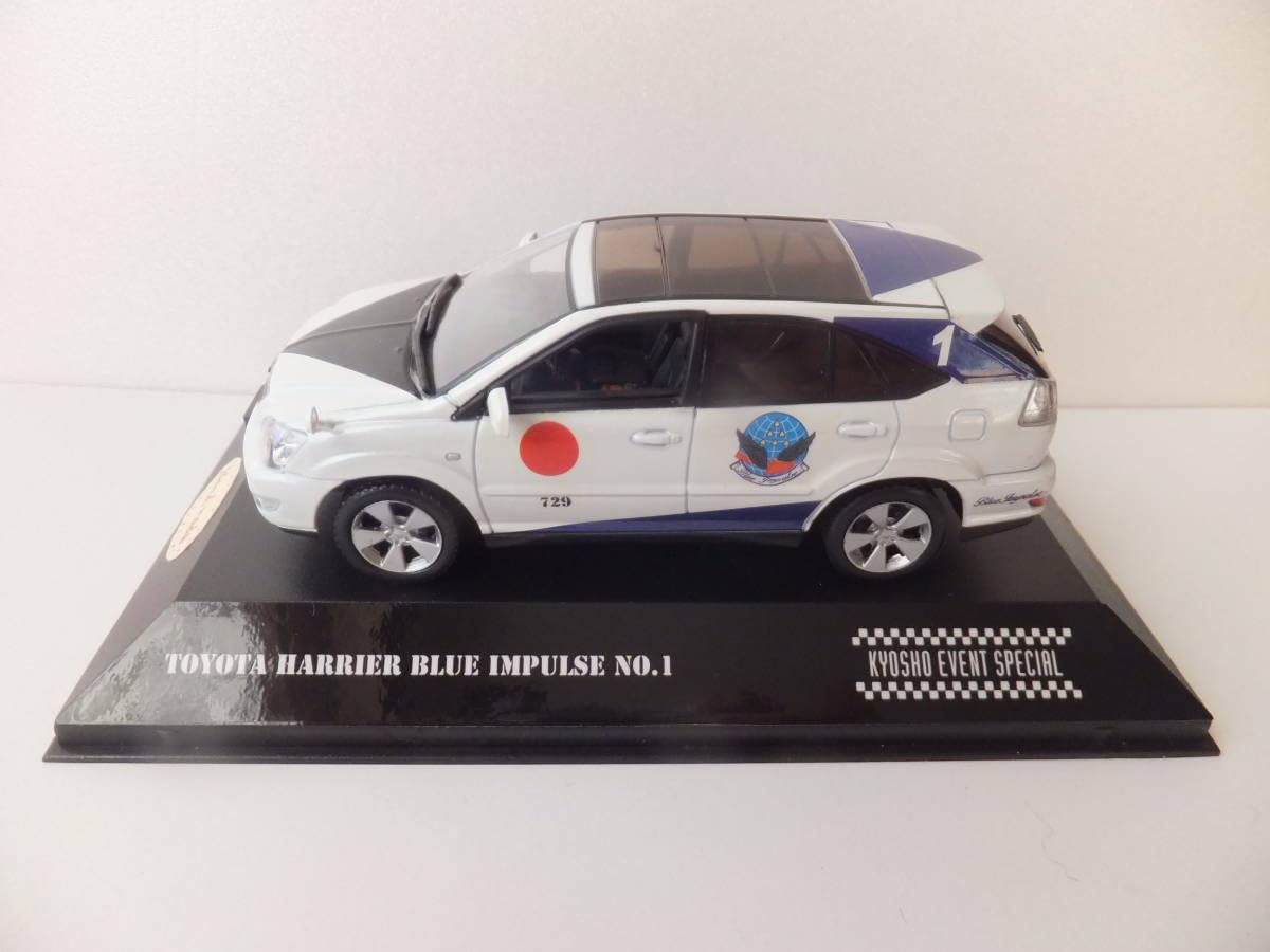 【激レア】Jコレクション　トヨタハリアー　ブルーインパルス　イベント限定品 限定】 J-コレクション 1/43トヨタ ハリアー ブルーインパルス仕様 激