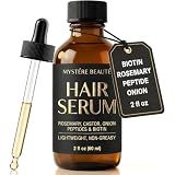 Biotin Hair Growth Serum for Damaged Hair - Lightweight Scalp Serum 2 Fl Oz