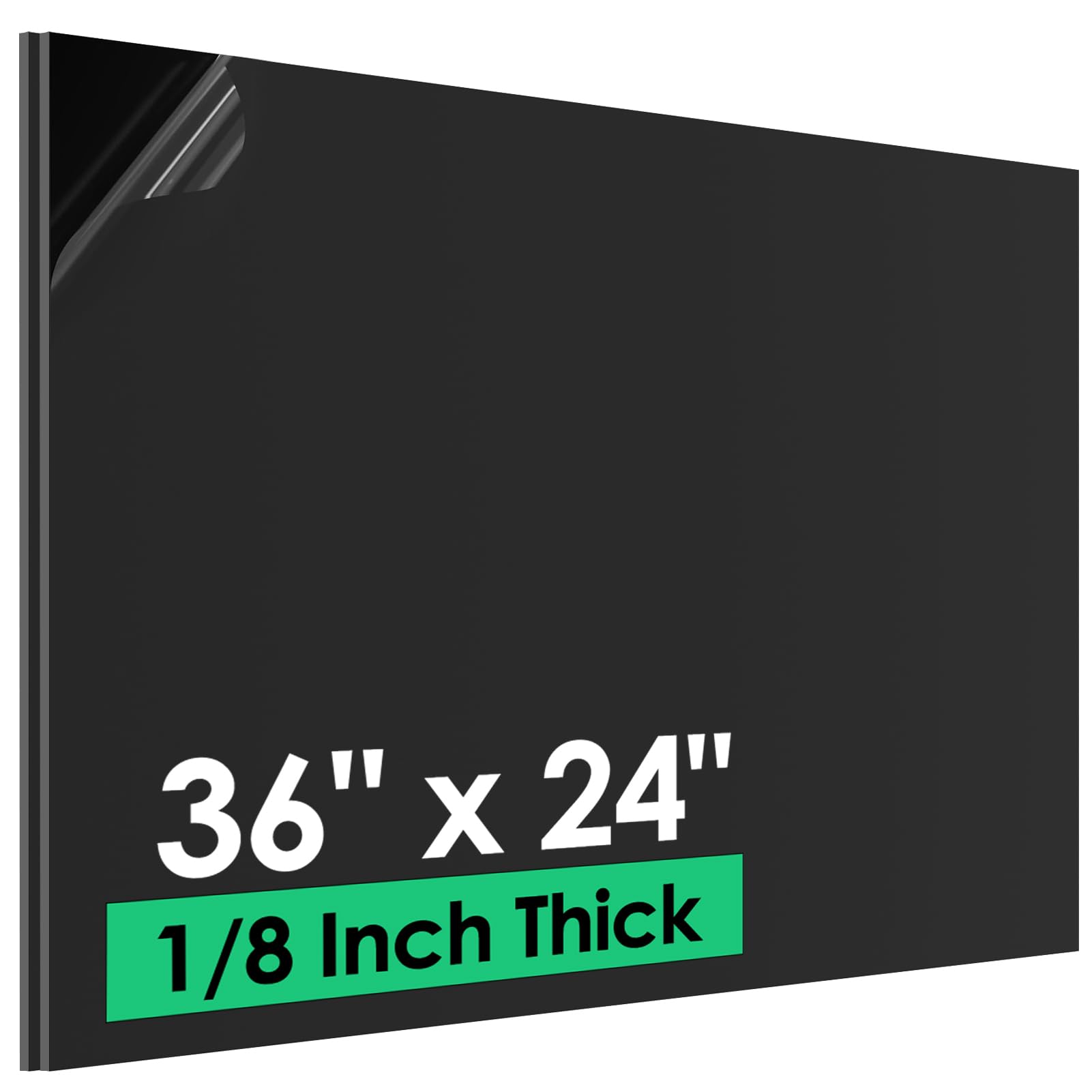 ABS Plastic Sheets - 3mm Thick, Black for Crafts & DIY -14