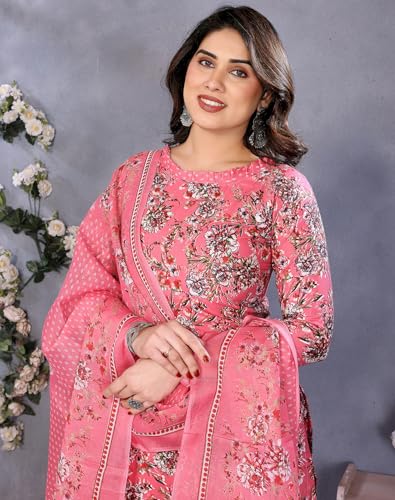 Image of Priyashi Women Unstiched Crepe dress materials | Crepe Salwar Suit for women with dupatta | suit material for women unstitched