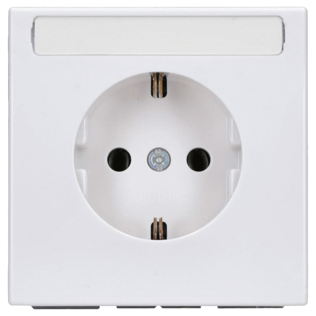 Jung 1520 NA WW akcesoria zasilanie gniazdko Schuko 16 A 250 V z polem do pisania 9 x 58 mm seria LS biel alpejska