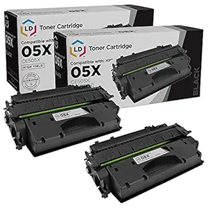 LD Compatible Toner Cartridge Replacement for HP 05X CE505X High Yield (Black, 2-Pack)