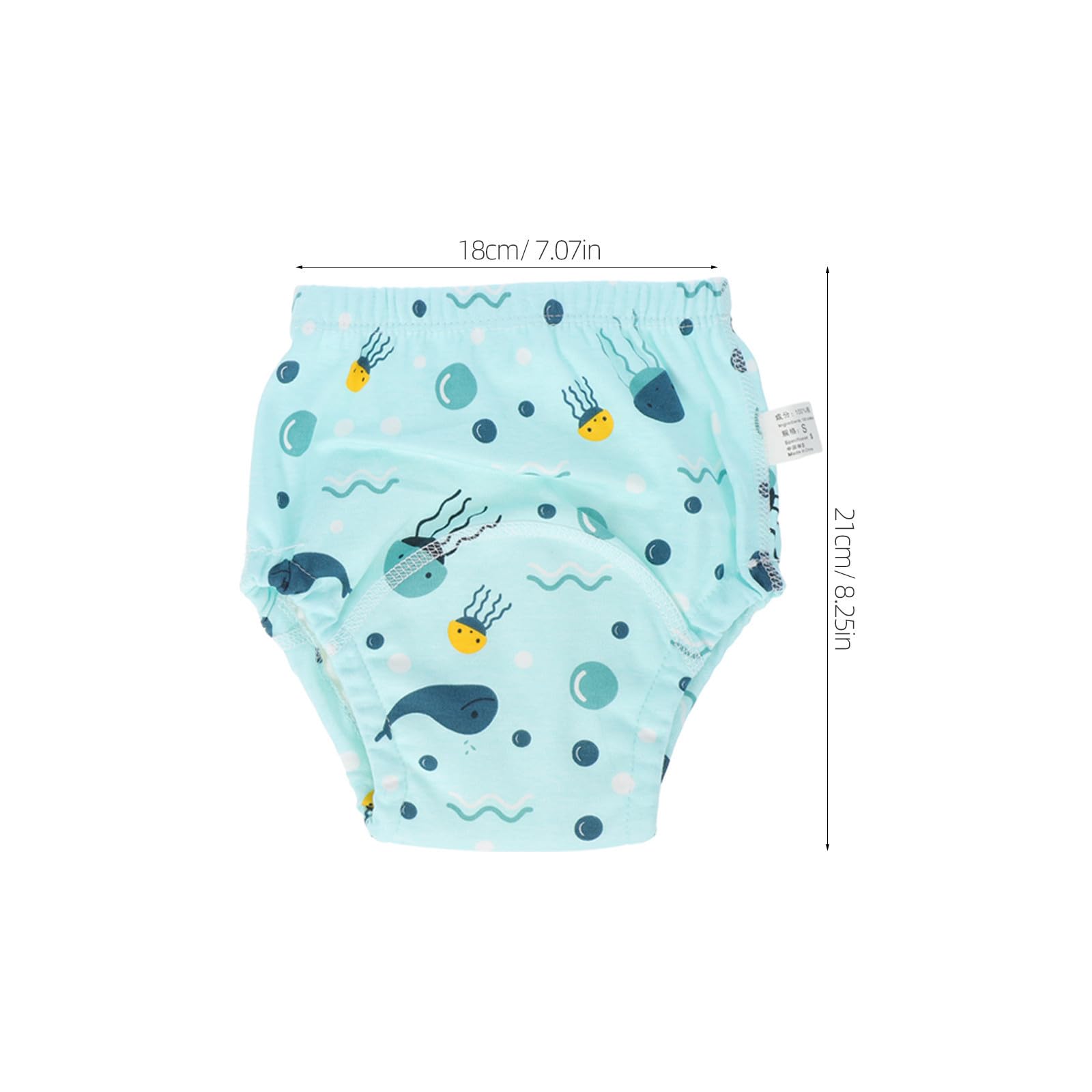 COLLBATH Pantalones de Entrenamiento para Ir al Baño para Bebés, 6 Piezas de Algodón Transpirable Protección y Fácil de Poner, Ideales para Verano y Bebés Activos