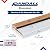 Oak & Aluminum Adjustable Threshold 3 5/8" Wide Adjustable from 1 1/8" to 1 1/2" High (36" Long Silver)