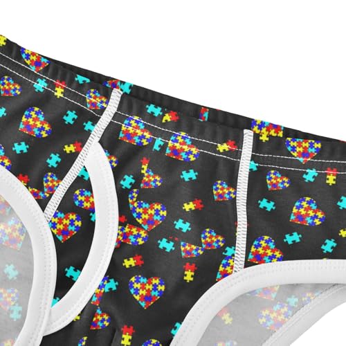 Boys' Exclusive Briefs Toddler Underwear 95% Combed Cotton Boxerbriefs 2T Puzzle Piece Pattern 414