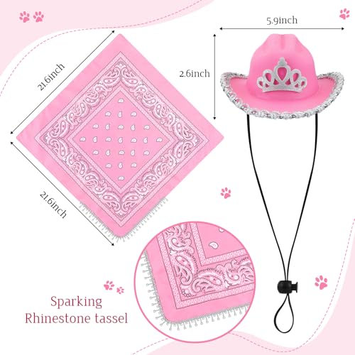 Disfraz de vaquero rosa para perro Sanwuta Halloween miniatura 2