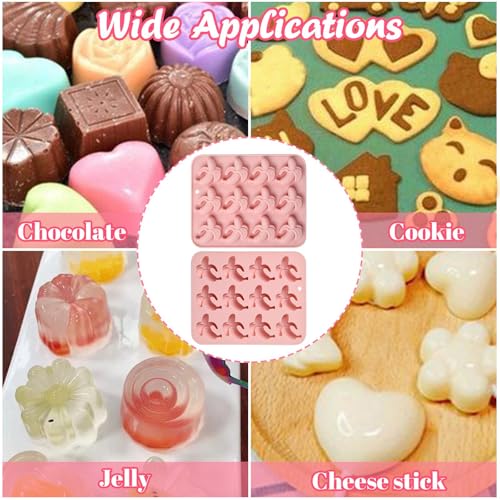 UR URLIFEHALL Bananenformen aus Silikon, 12 Mulden, für Bananen, Obst, Fondant, Schokolade, Süßigkeiten, Eiswürfel, Kekse… – Ansicht 6