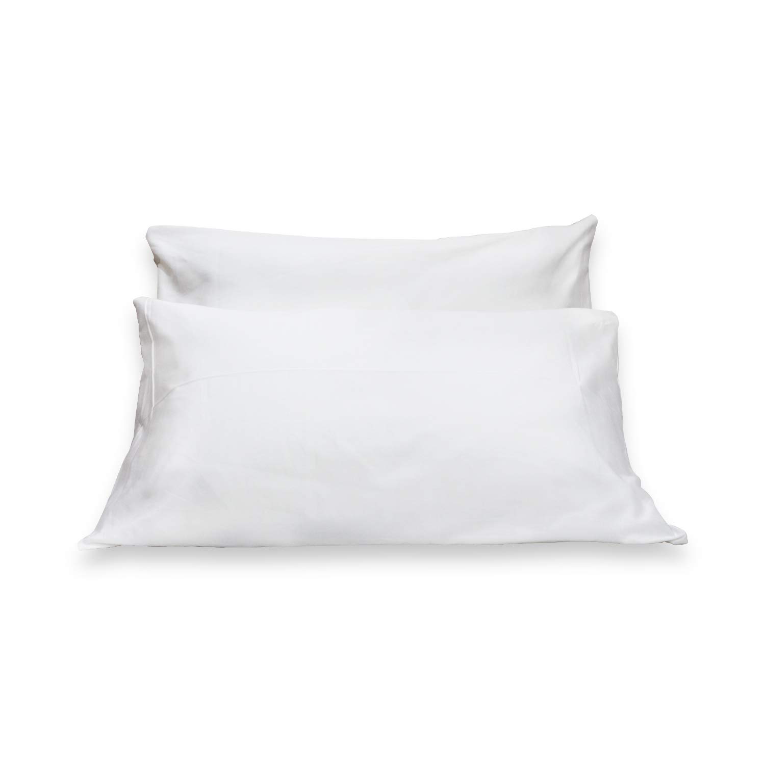 CCWB Pillow Covers Set of 2 Egyptian Cotton 600 Thread Count Softest Long Staple 100% Cotton Hotel Quality(Standard - 2 Pieces Pillow Cover, White)