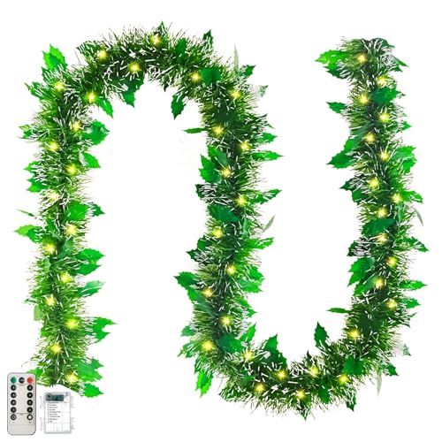 Weihnachtsgirlande mit Beleuchtung, 10M 200LED Girlande Weihnachten...