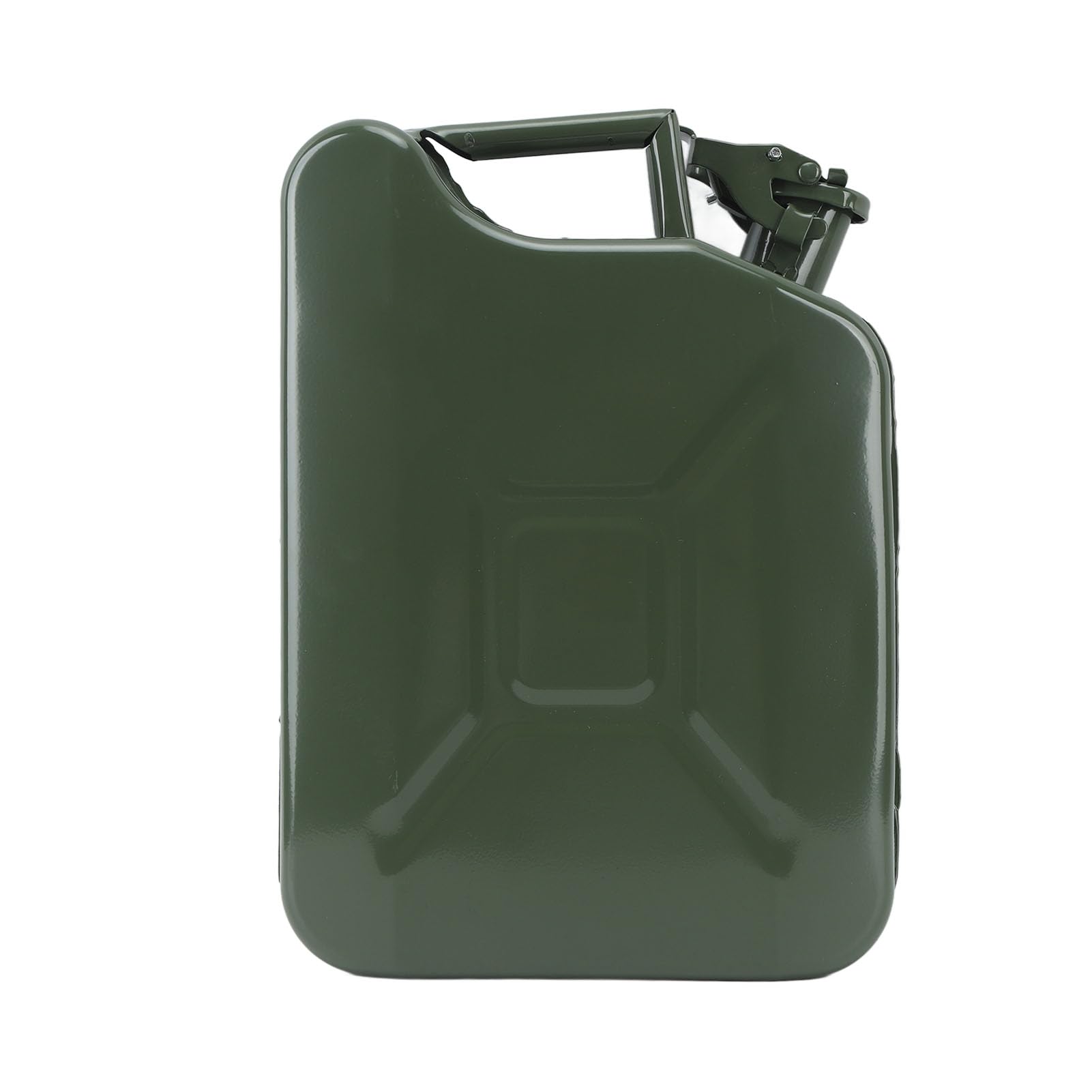 Tanica di Gas, Contenitore per Carburante in Acciaio Inossidabile da 2,6 Galloni 10 Litri con Beccuccio Autoventilante, Maniglia Portatile per Auto Tosaerba Motosega ATV Moto