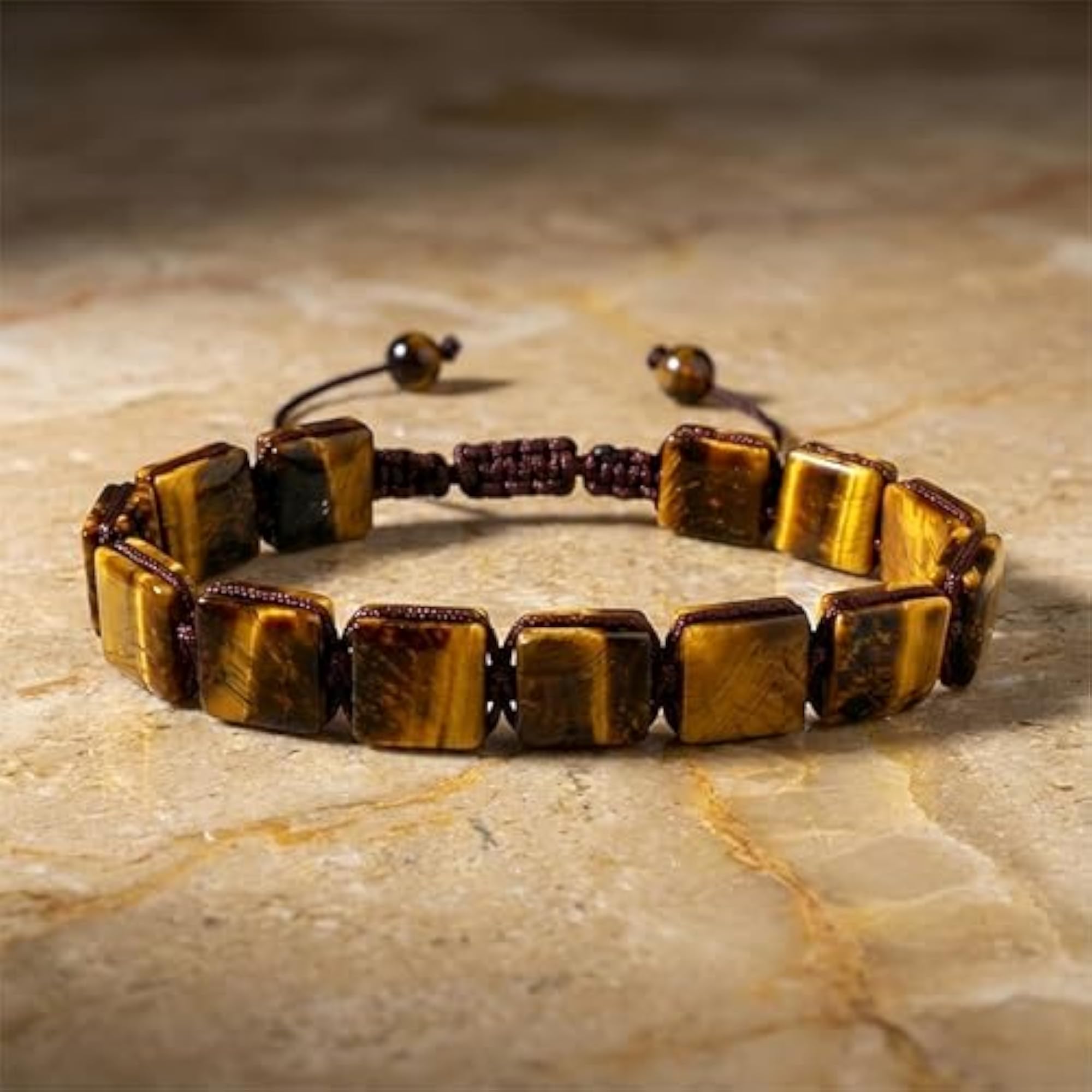 Unisex Natural Tiger's Eye Bracelet