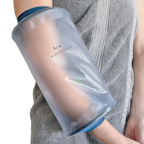Mighty Well H2O Shield PICC Line Shower Cover – Reusable Waterproof IV &amp; PICC Line Sleeve, Cast &amp; Wound Protector for Upper Arm Showering, Large/X-Large