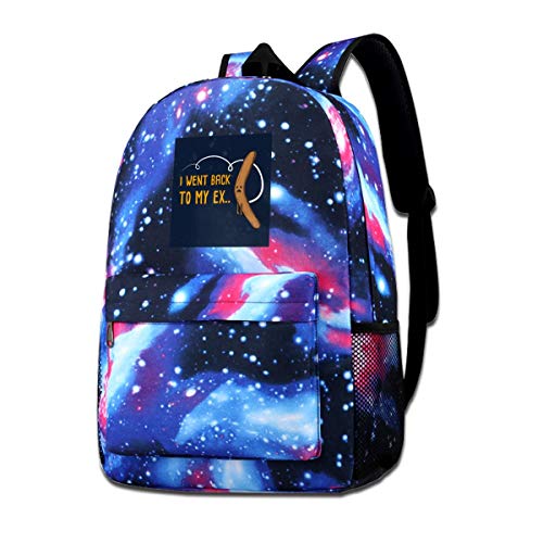 Mochila con estampado de galaxia Boomerang Went Back To His Ex Fashion Casual Star Sky