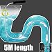 CCLIFE muelle desatascador tuberias manual manivela espiral de limpieza ø10mm x 5m