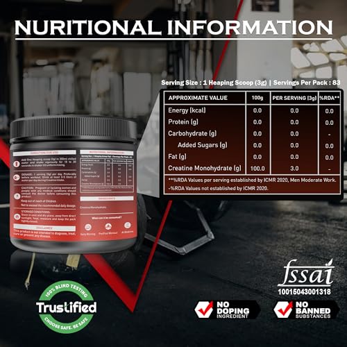 NAKPRO Micronised Creatine Monohydrate 250g - Image 5