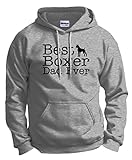 Dog Lover Gift Best Boxer Dad Ever Hoodie Sweatshirt XL Ash