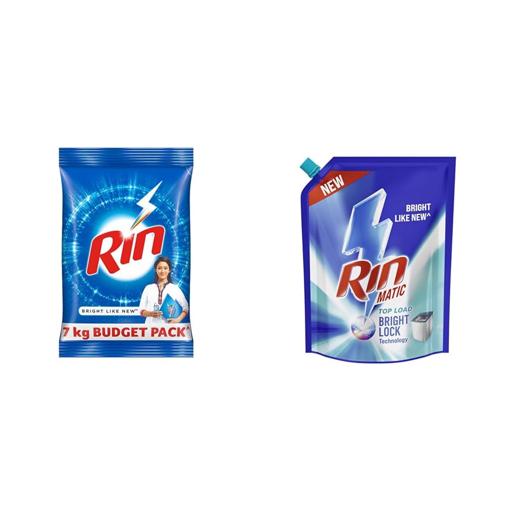 rin Rin Advanced Detergent Powder | 7 kg Pack | Laundry Detergent For