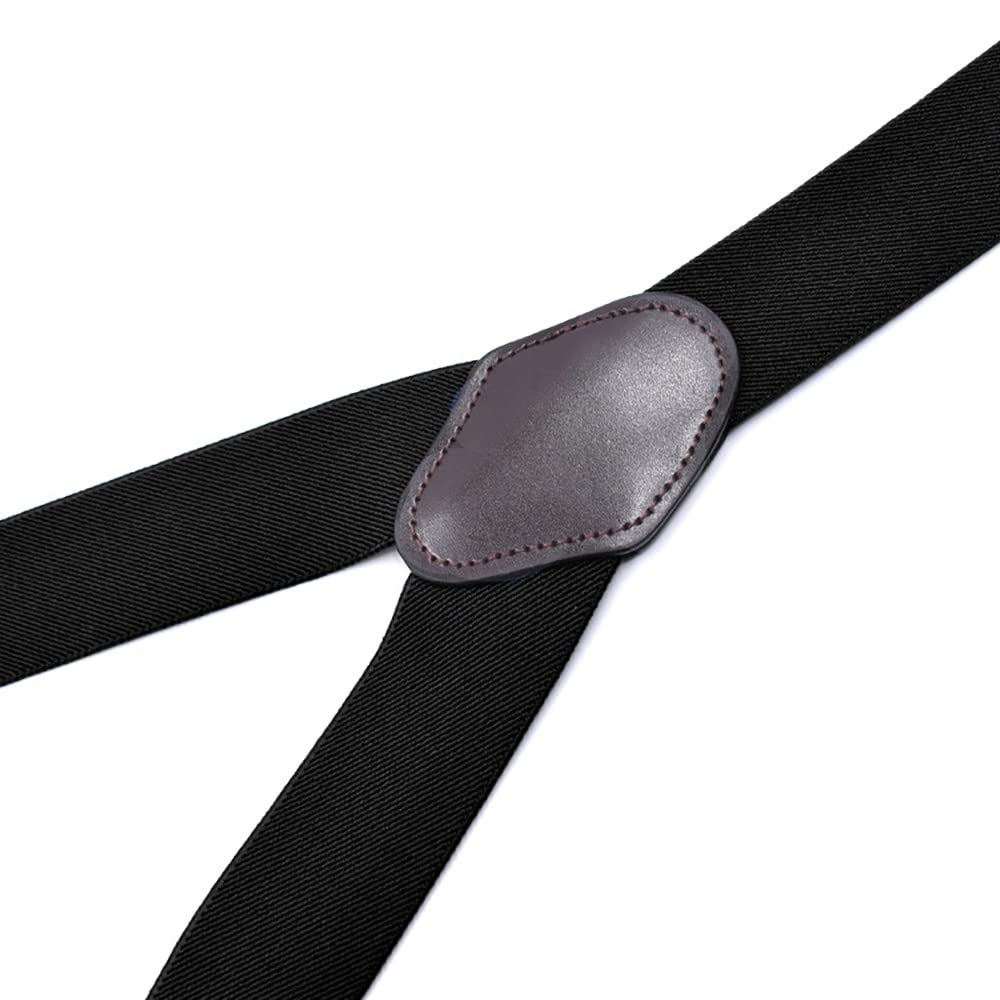 Hombres Tirantes Tirantes， Tirantes de Moda for Hombre, Fiesta de Boda, Formal, Informal, 3,5 Cm de Ancho, Forma Y, 6 Clips, Pantalones elásticos Ajustables, cinturón con Tirantes(Style B)